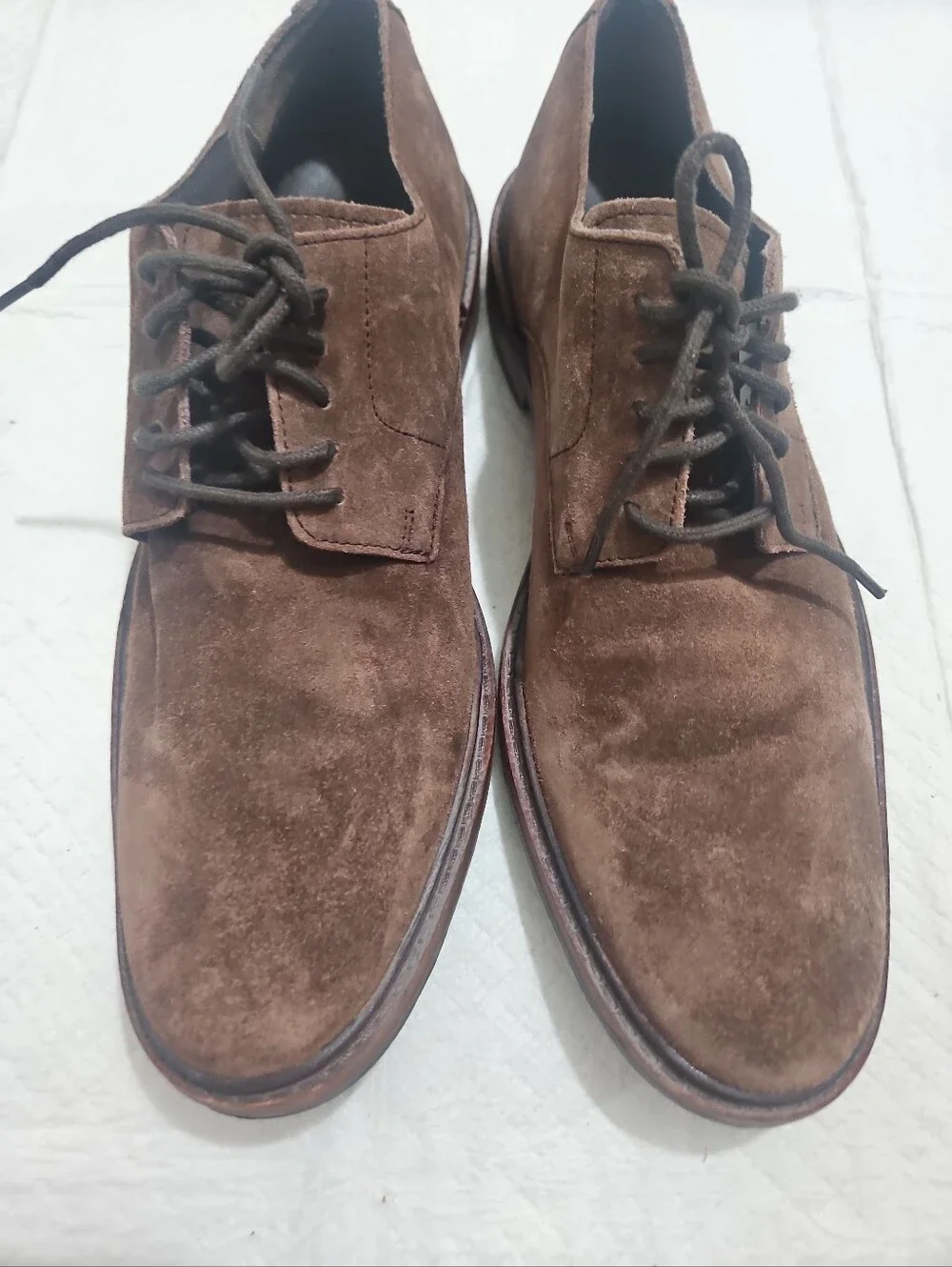 Cole Haan Men's Brown Suede Derby Shoes - Classic Lace-Up Dress Shoes Sz 9.5